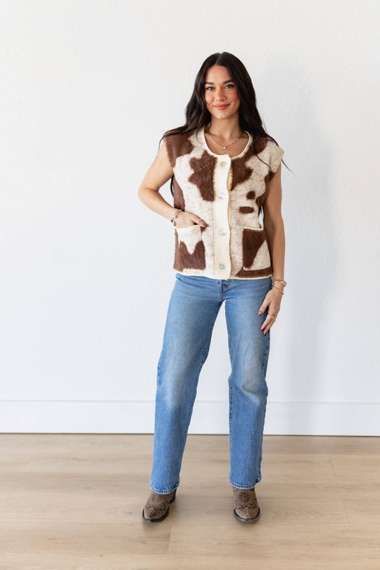 TH COW SWEATER VEST (7 Piece)