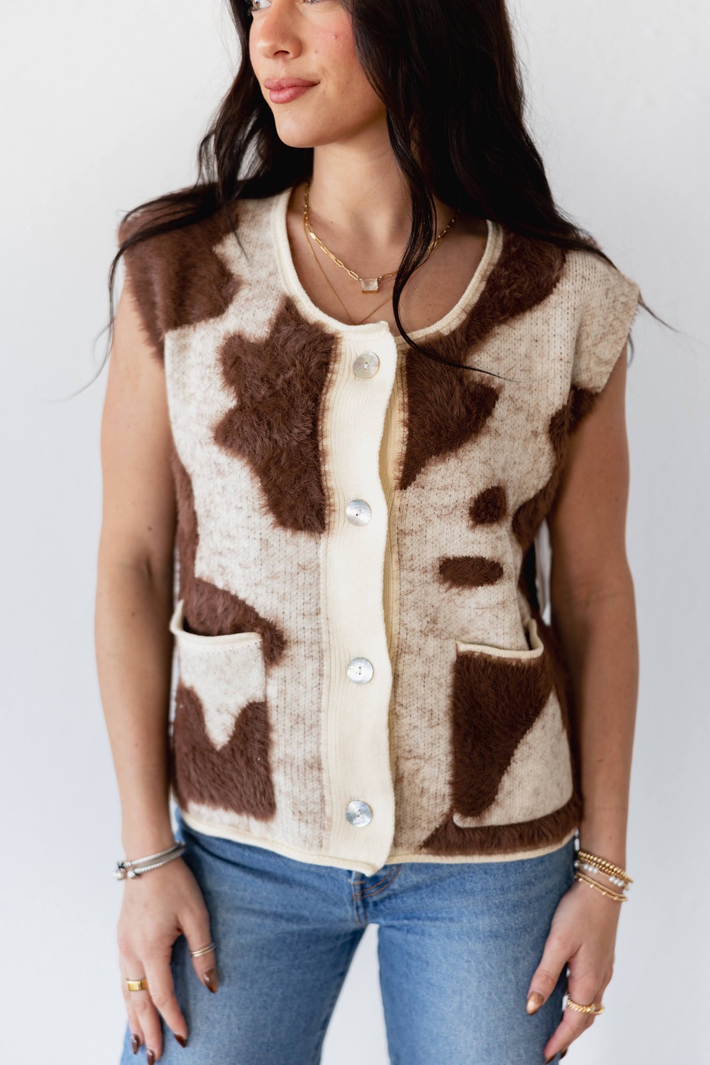 TH COW SWEATER VEST (7 Piece)