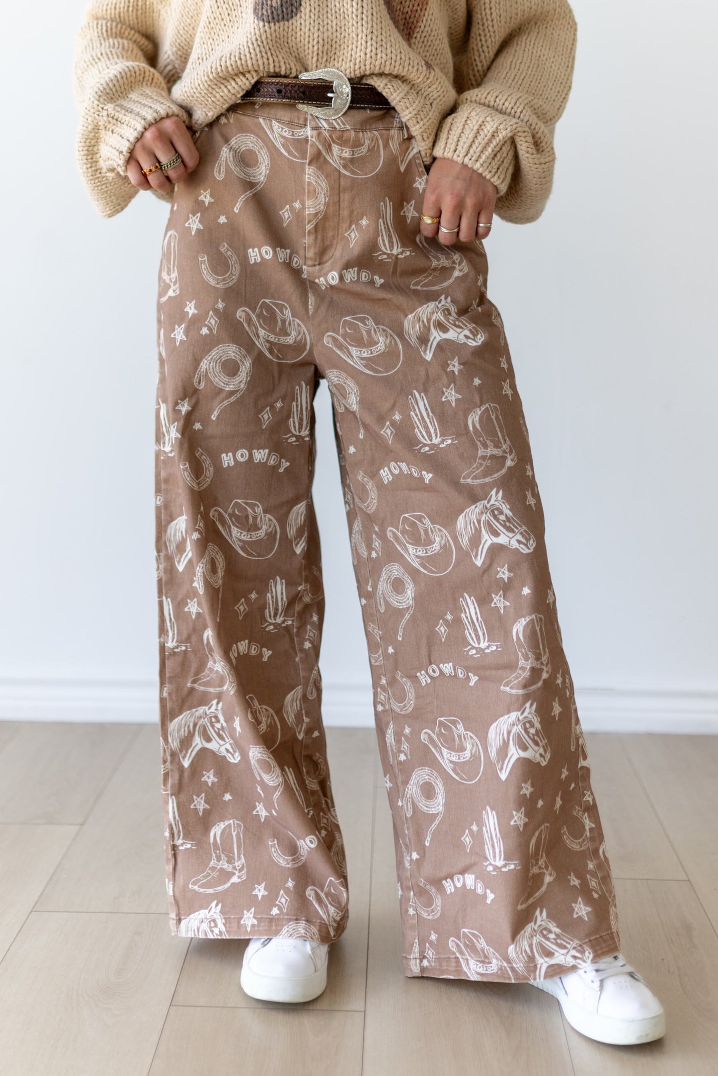 TH8001 TAN WESTERN THINGS JEANS (7 Piece)