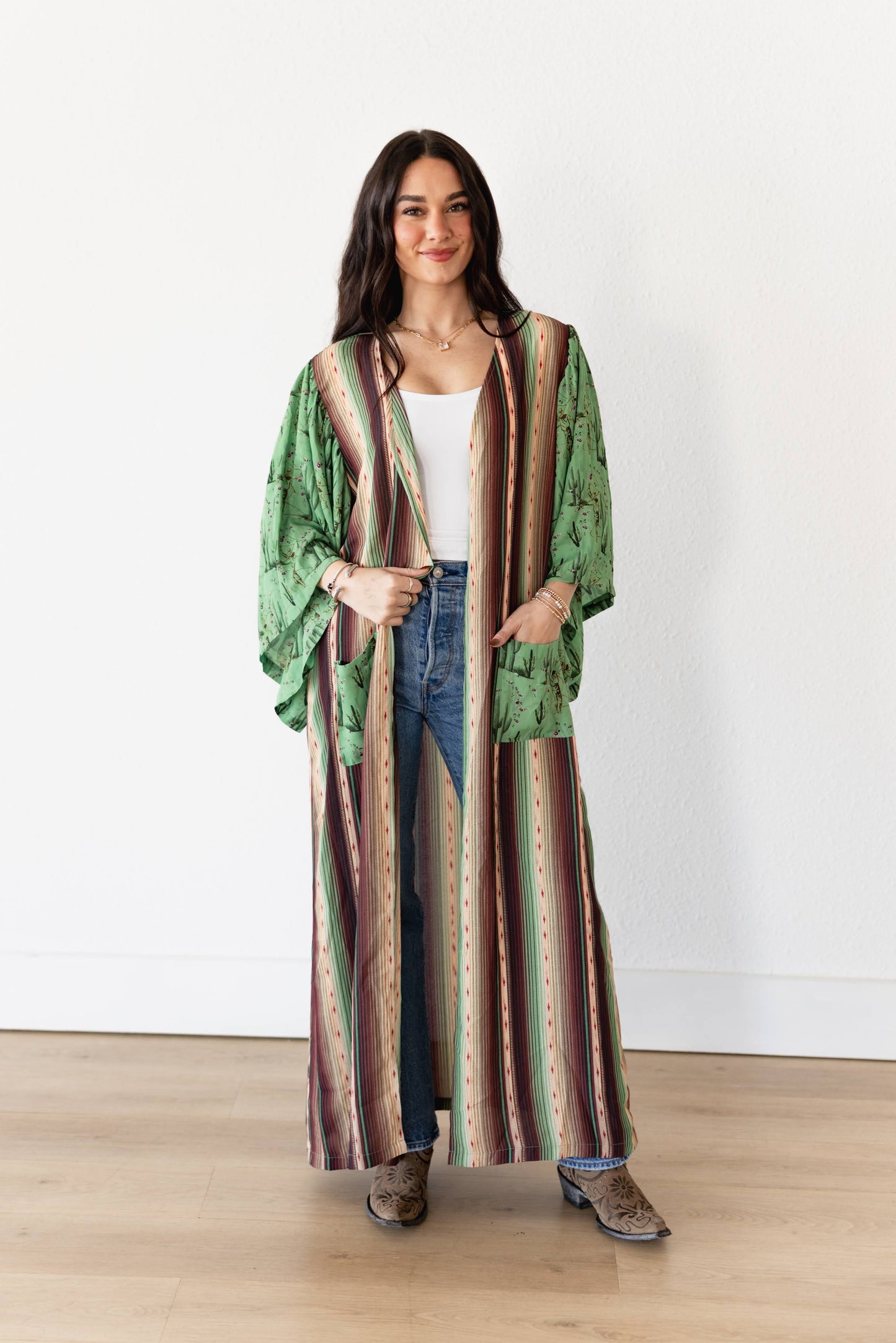 TH103 CACTUS SERAPE KIMONO (7 Piece)