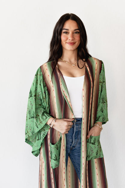 TH103 CACTUS SERAPE KIMONO (7 Piece)