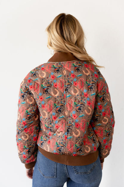 TH2412 TAUPE YEEHAW BOMBER JACKET (7 PIECE)