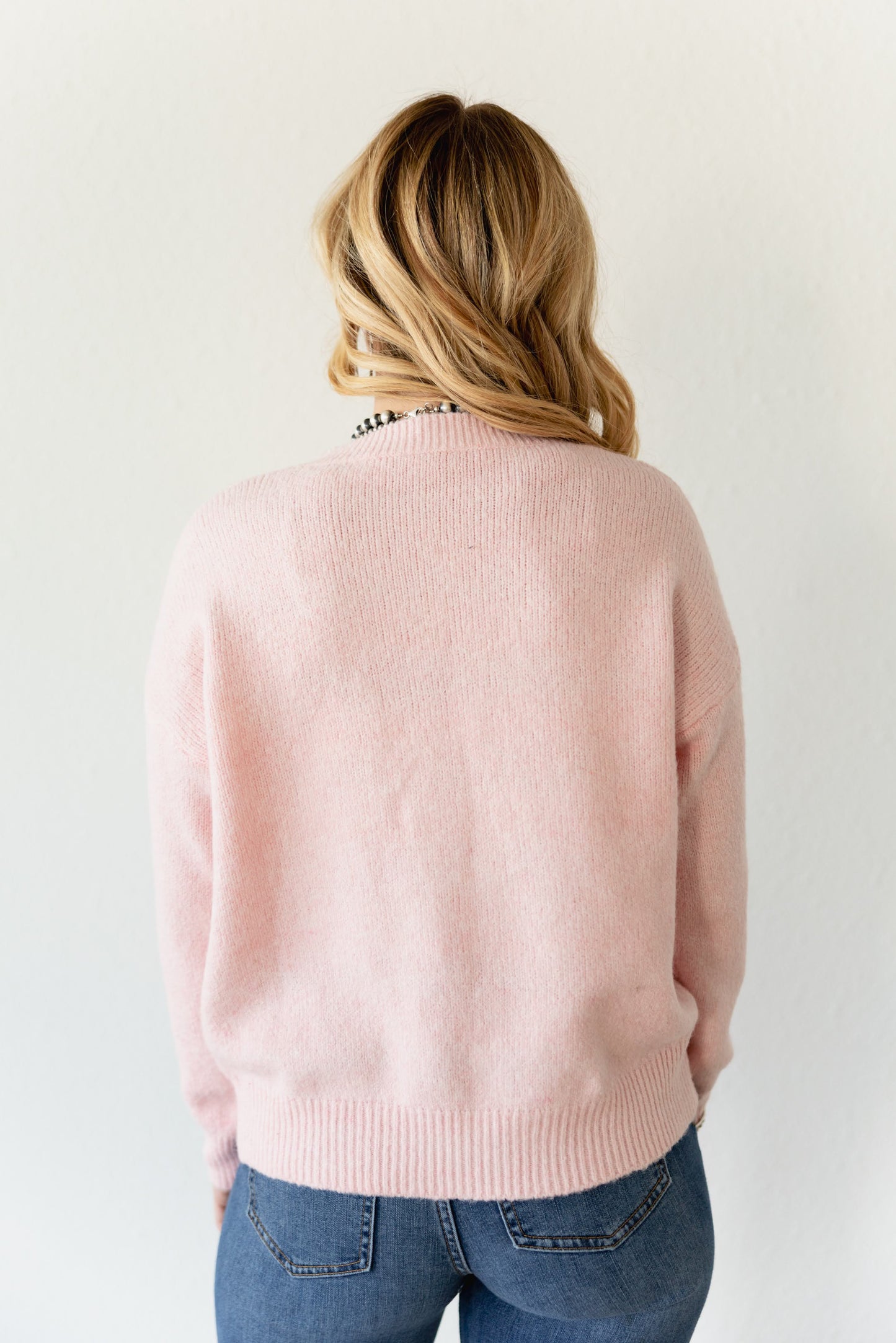 VR2488 S358  PINK MULTI BOOT SWEATER (OPEN)