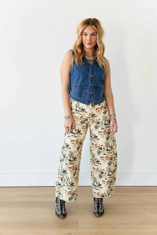 TH9800 BLUE DENIM VEST (7 Piece)