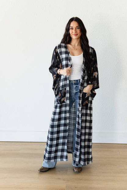 TH103 BLACK GINGHAM HORSE (7 Piece)