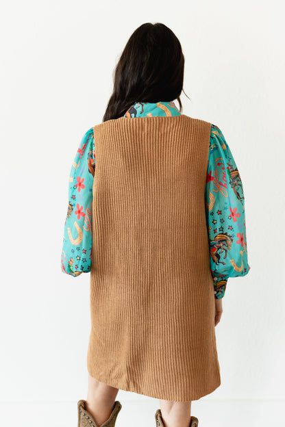 TH48 BUTTON DOWN SWEATER DRESS(7 Pieces)