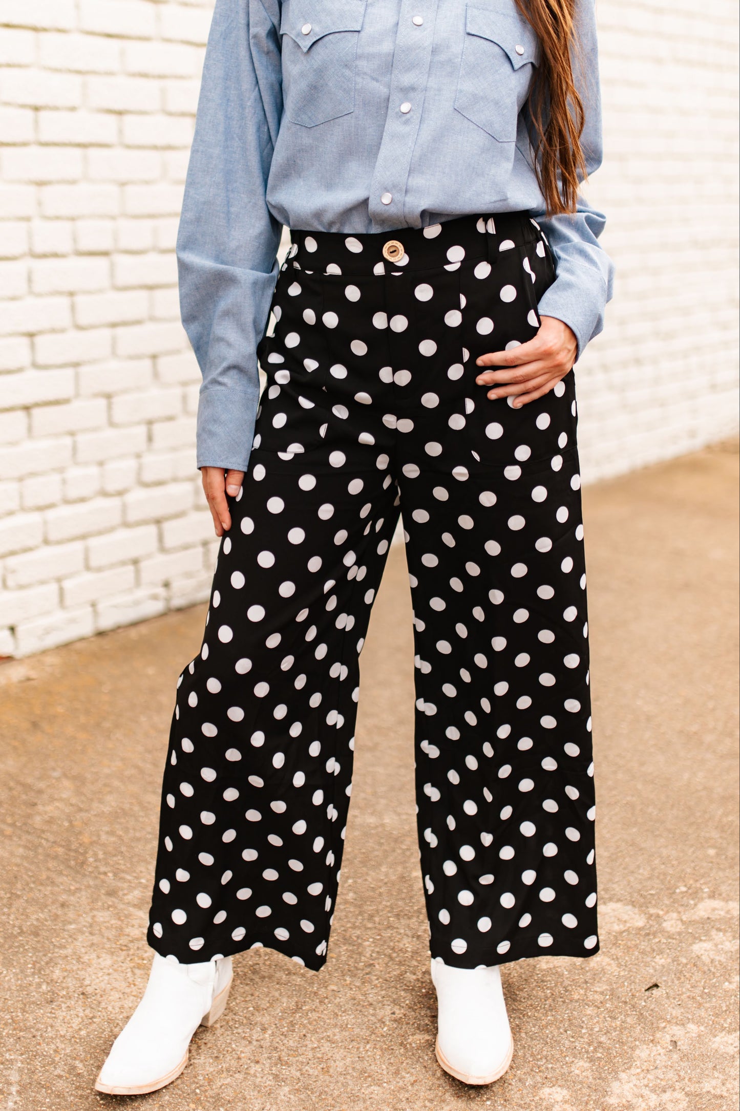 TH2109 BLACK DOT PANT  (7 Pieces)