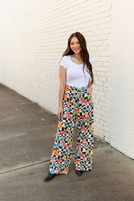 TH8001 COWBOY CHECK PANT (7 Piece)