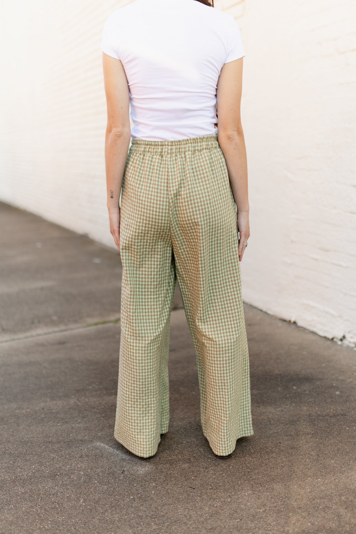 TH2109 SAGE GINGHAM PANT (7 PIECE)