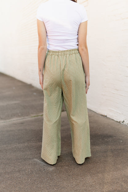 TH2109 SAGE GINGHAM PANT (7 PIECE)