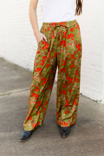 TH2109 RETRO OLIVE COWBOY PANT (7 Pieces)