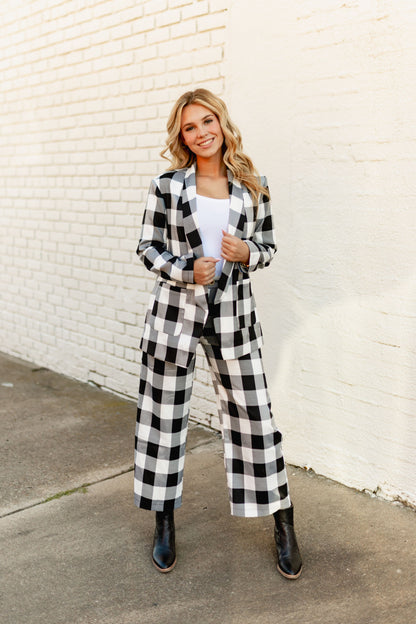 TH56 LARGE BLACK GINGHAM  PANT (8 Piece)