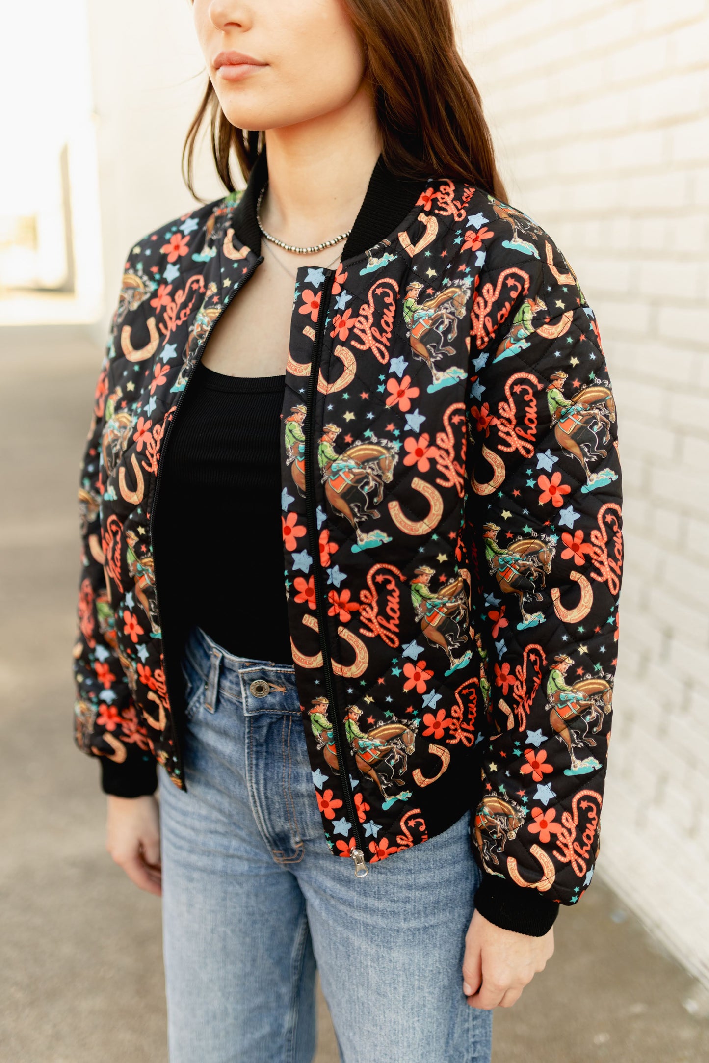 TH2412 BLACK HOWDY BOMBER JACKET (7 Piece)