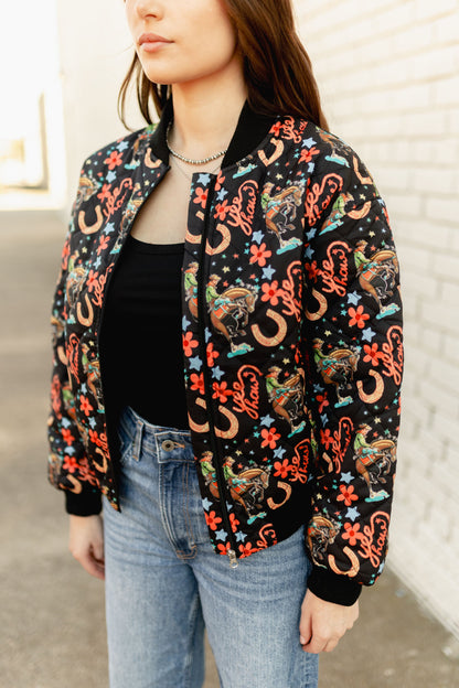 TH2412 BLACK HOWDY BOMBER JACKET (7 Piece)