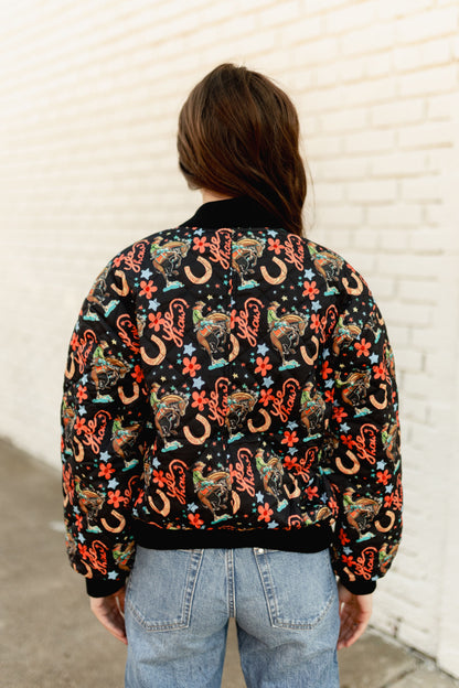 TH2412 BLACK HOWDY BOMBER JACKET (7 Piece)