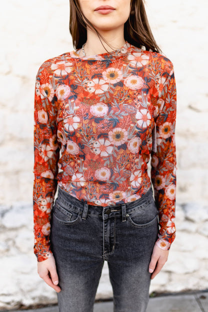 TH1221 RUST VINTAGE POPPIE MESH (7 Piece)