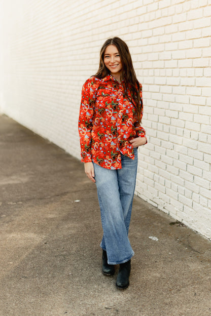 TH5502 RED YEEHAW SNAP TOP (1 PIECE)