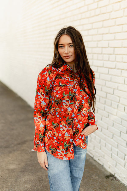 TH5502 RED YEEHAW SNAP TOP (1 PIECE)