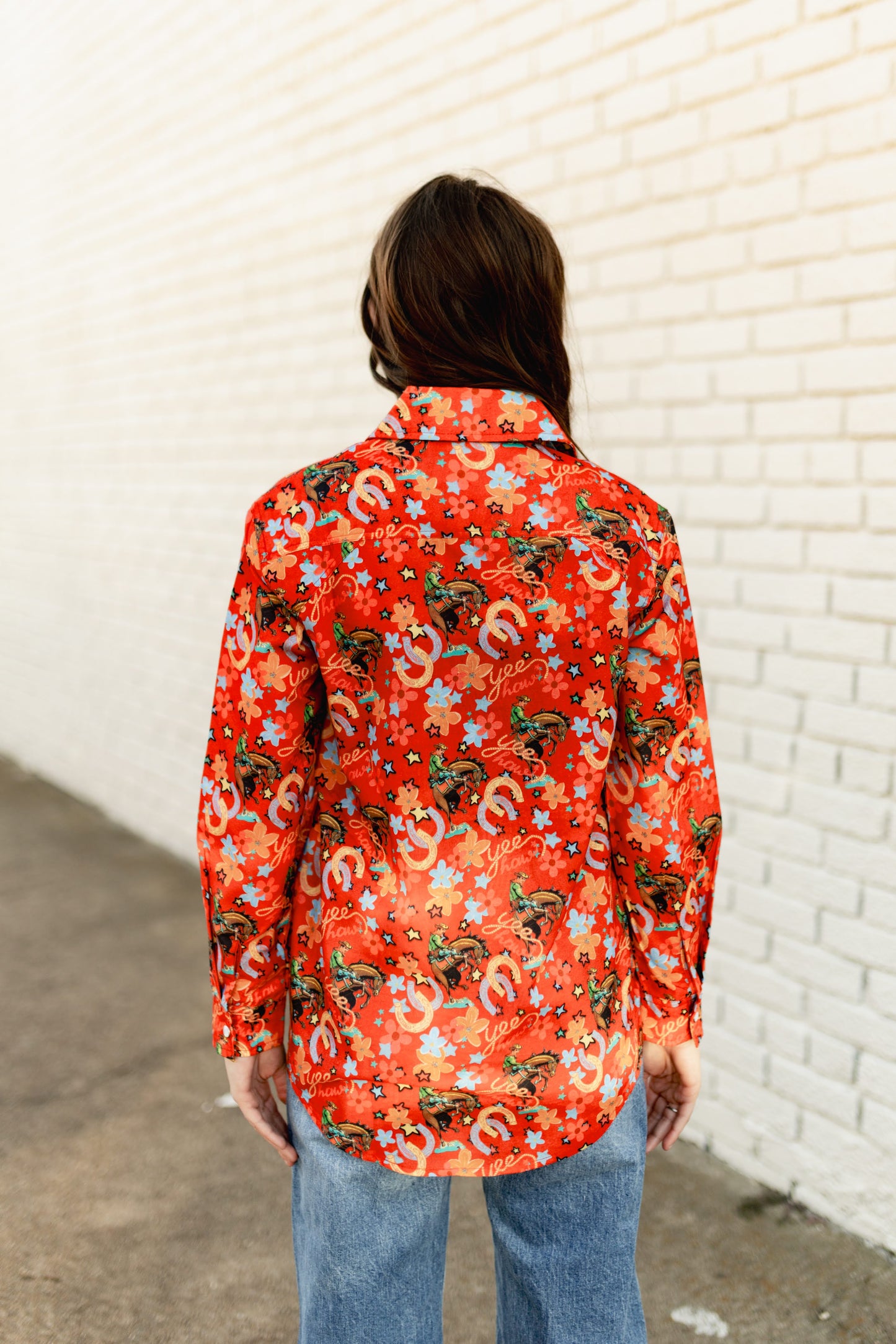 TH5502 RED YEEHAW SNAP TOP (1 PIECE)