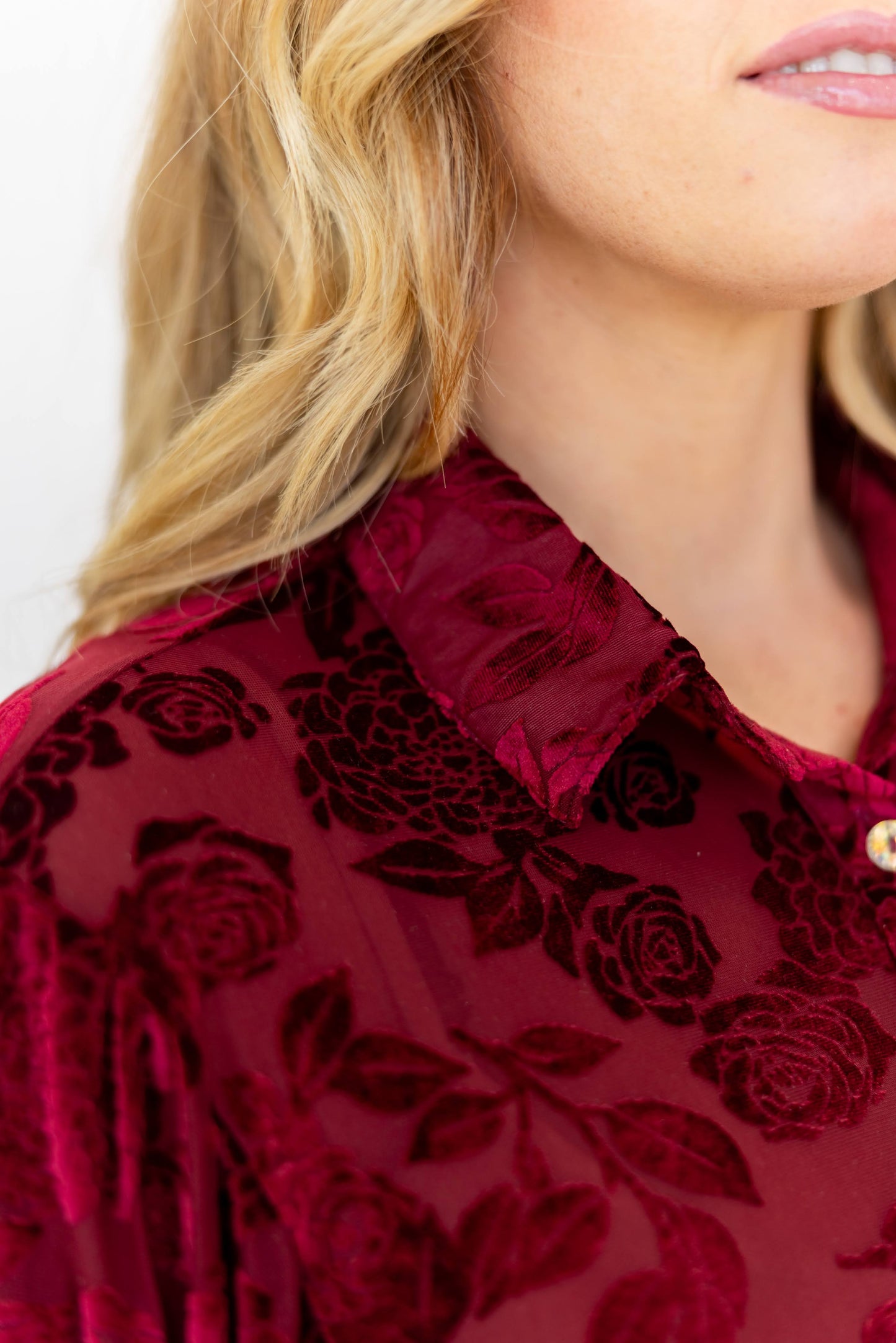 TH23 WINE VELVET TOP (7 Piece)