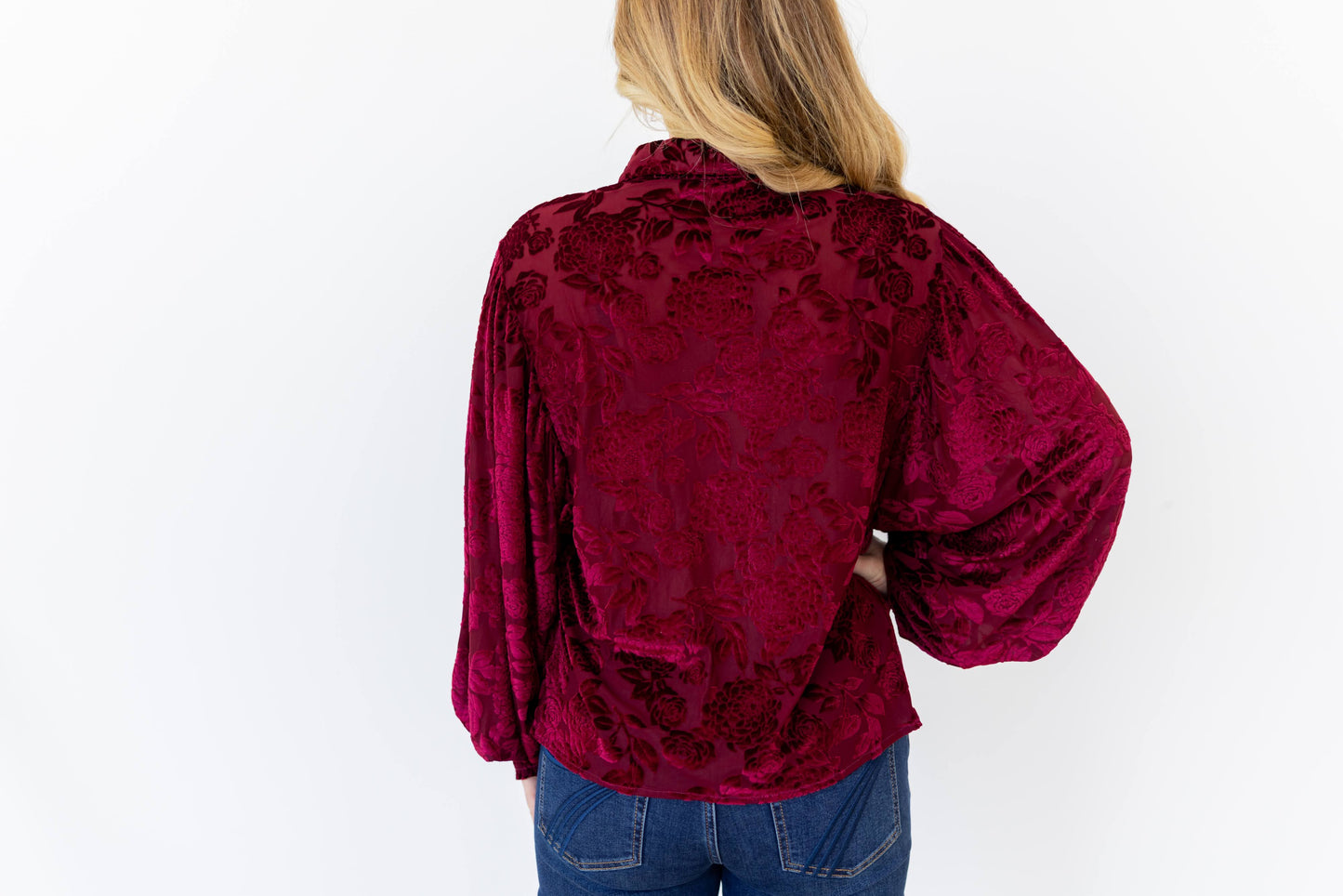 TH23 WINE VELVET TOP (7 Piece)