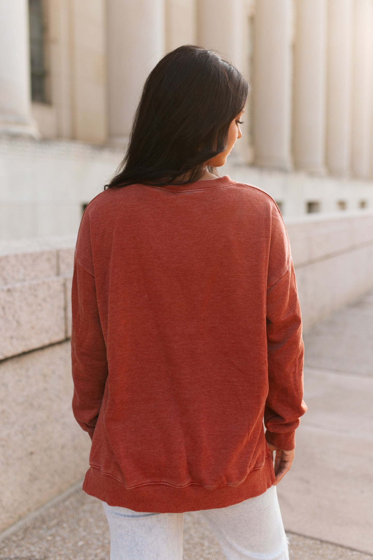 TH2505 DENIM POCKET TOP- VINTAGE WINE  (7 Piece)