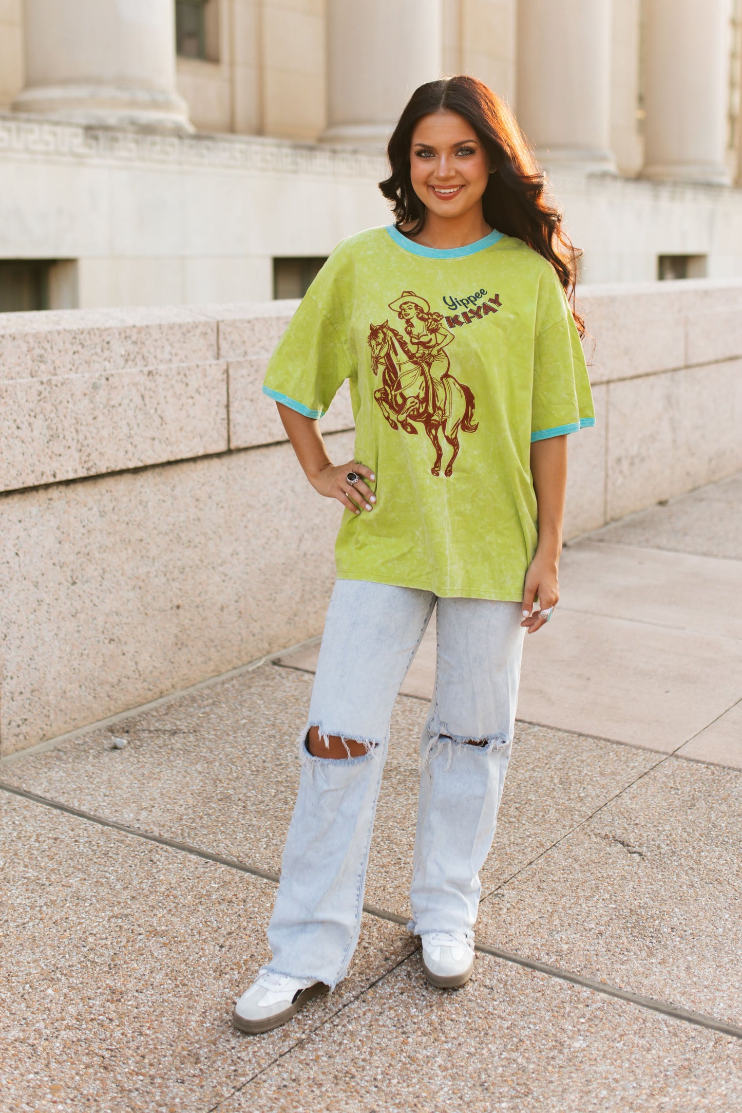 VR1 GREEN YIPPEE KI-YAY GRAPHIC TEE ( 7 PIECE)