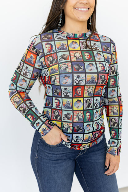 TH1221 S195 COUNTRY WESTERN CHECK TOP(1)