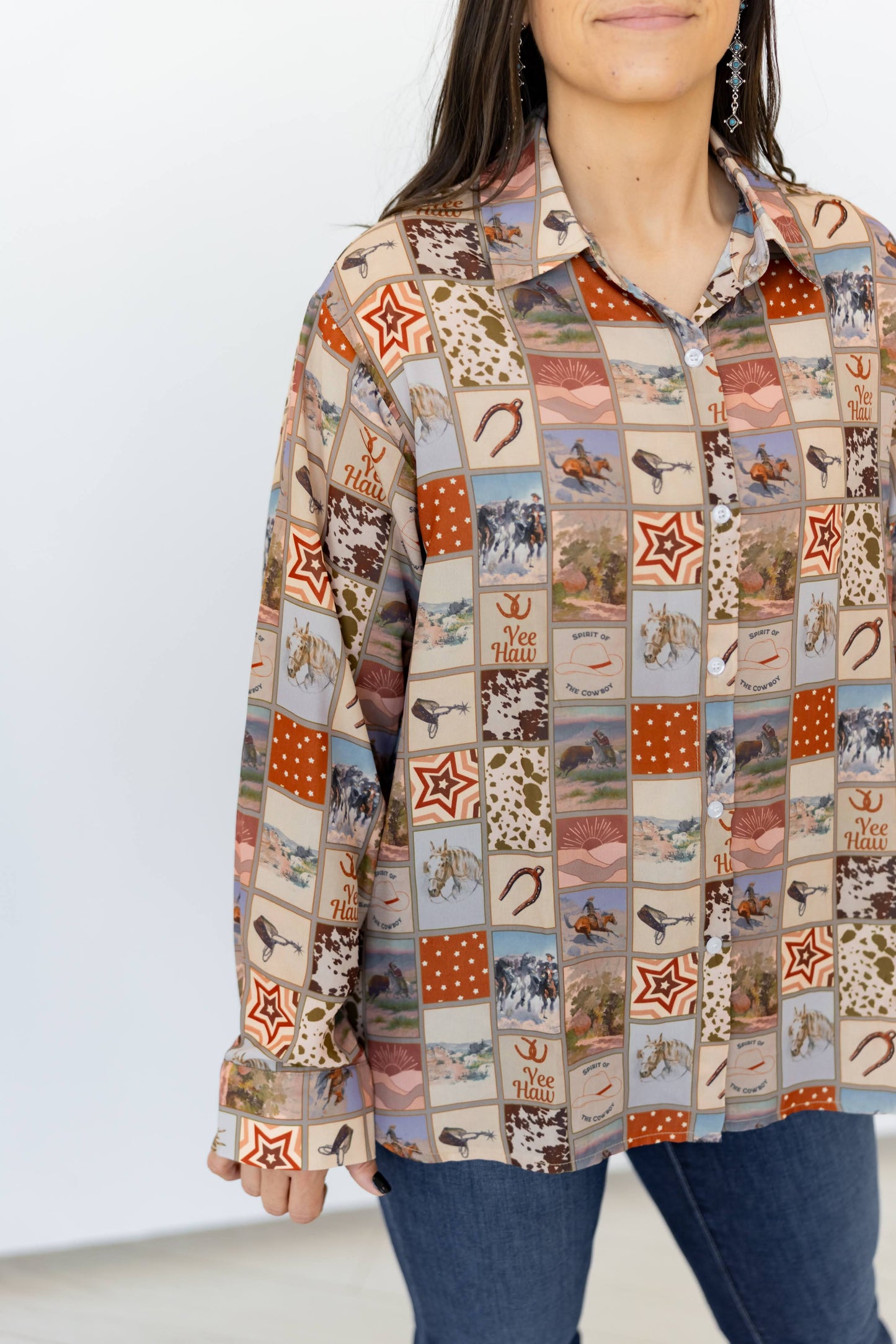 TH38 S316 BROWN SQUARE WESTERN (1 Piece)