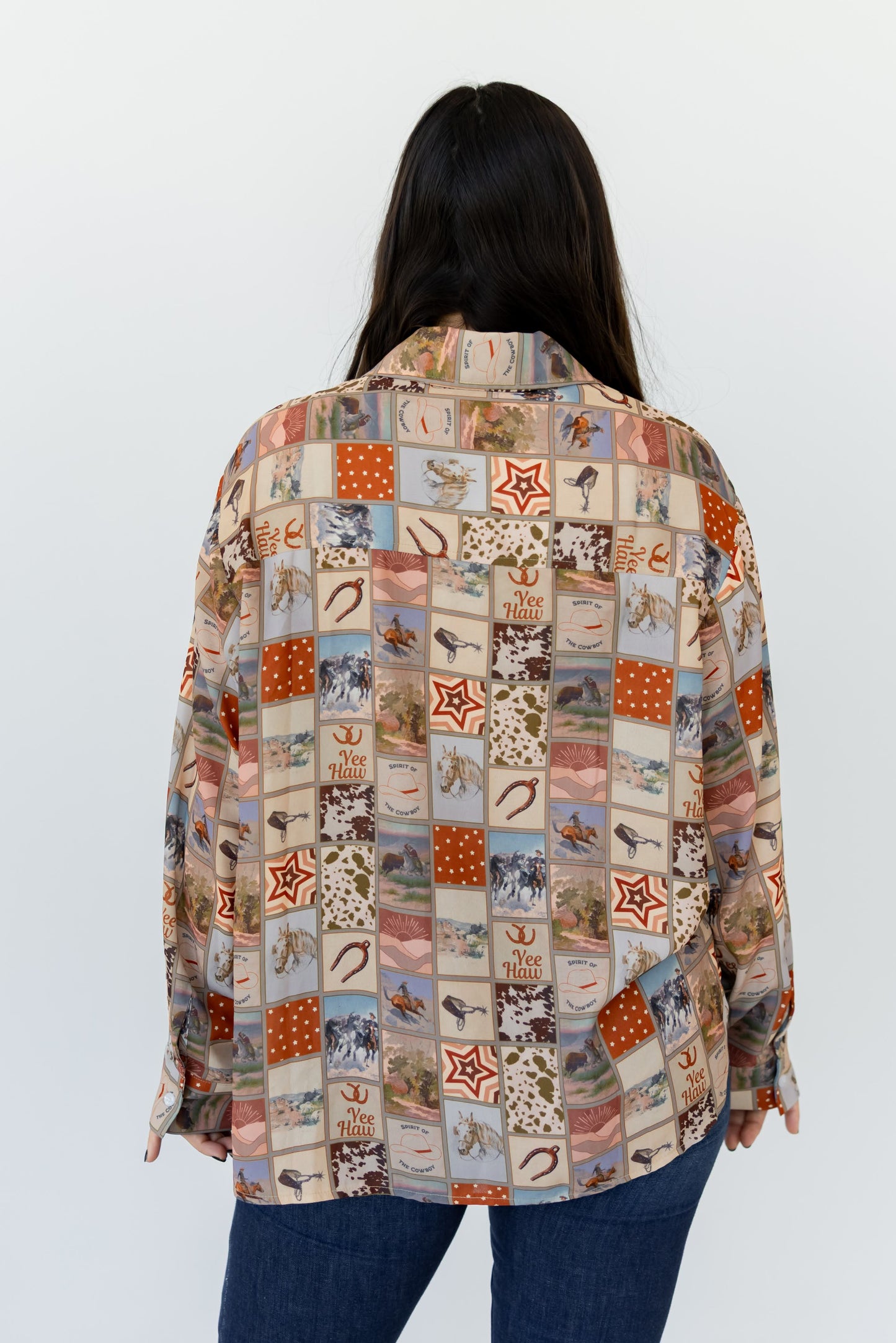 TH38  BROWN SQUARE WESTERN (7 Piece)