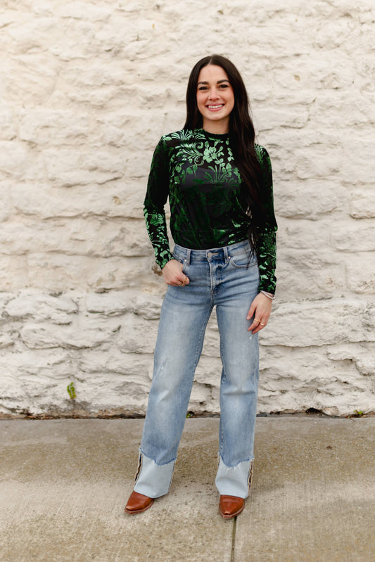 TH1221 S314 GREEN VELVET  (1 Piece)