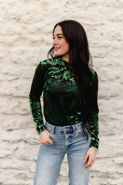 TH1221 S314 GREEN VELVET  (1 Piece)