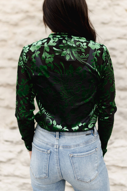 TH1221 S314 GREEN VELVET  (1 Piece)