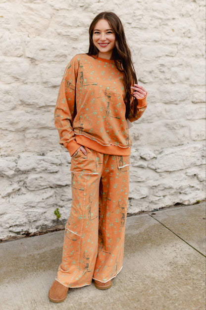 TH3400 RUSTIC BLOOM ROPING COWBOY SET  (7 Piece)