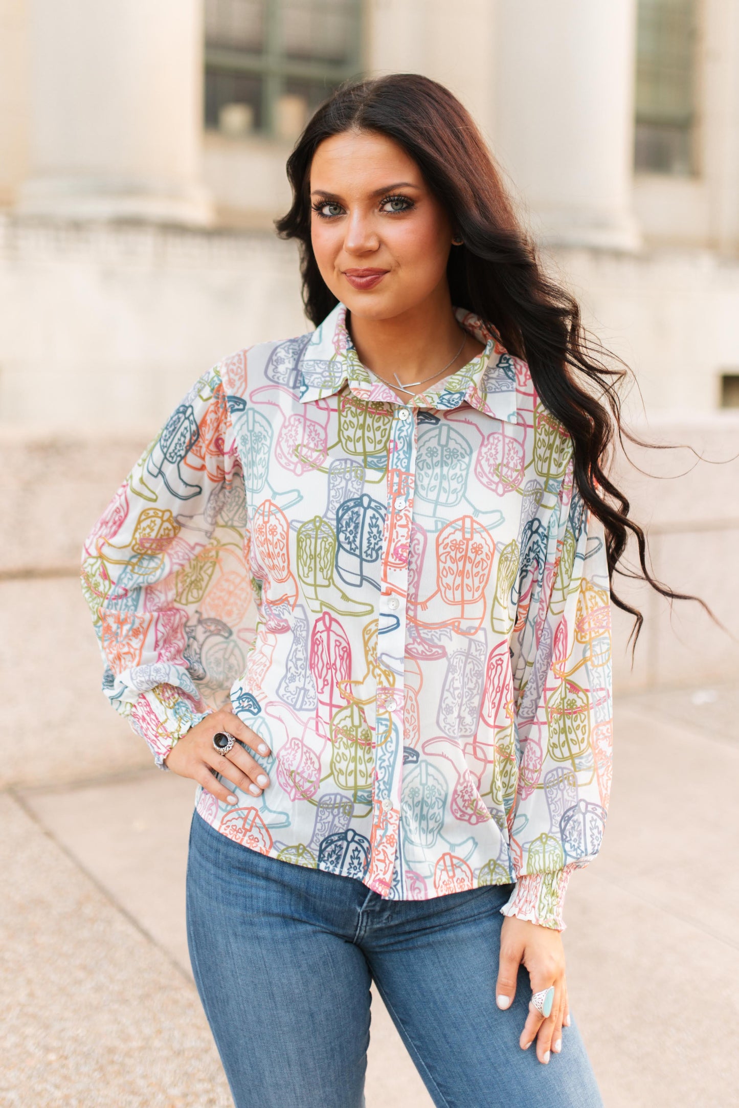 TH23 MULTI BOOT BLOUSE(7 Pieces)