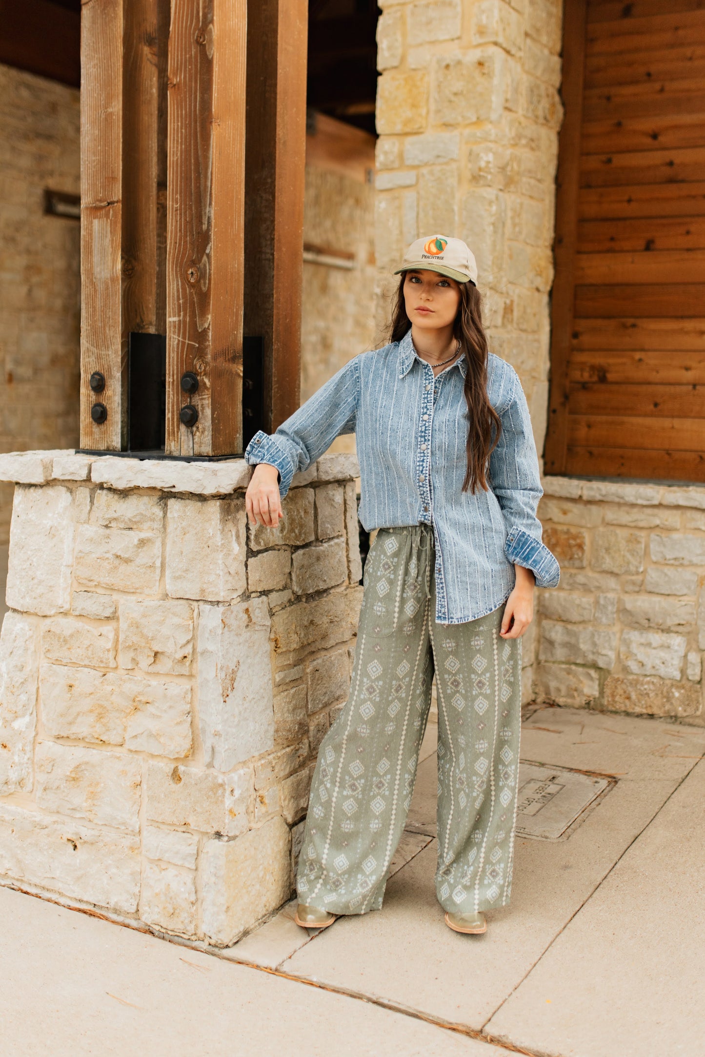 TH2109 OLIVE AZTEC  (7 Piece)