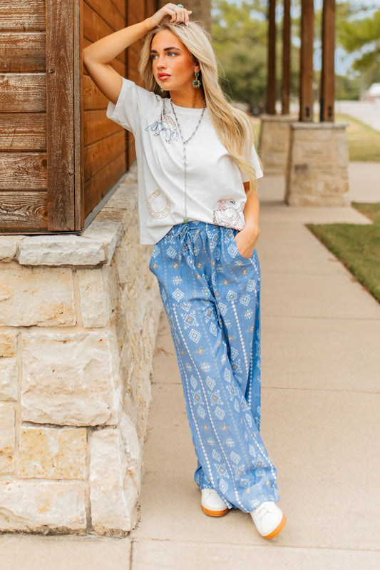 TH2109 BLUE AZTEC  (7 Piece)