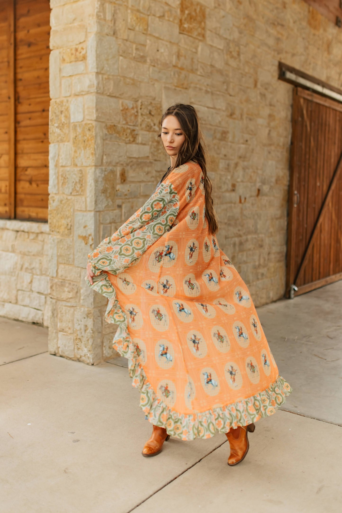 TH6170 PEACH MIXED KIMONO (6 Piece)