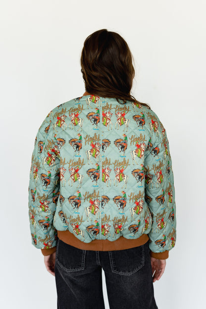TH2412 TEAL HOWDY BOMBER JACKET (7 PIECES)