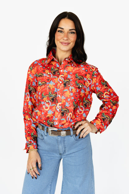 TH5502 RED YEEHAW SNAP TOP (1 PIECE)