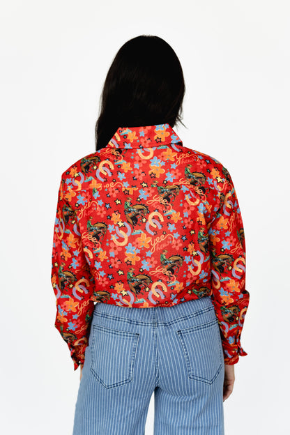 TH5502 RED YEEHAW SNAP TOP (1 PIECE)