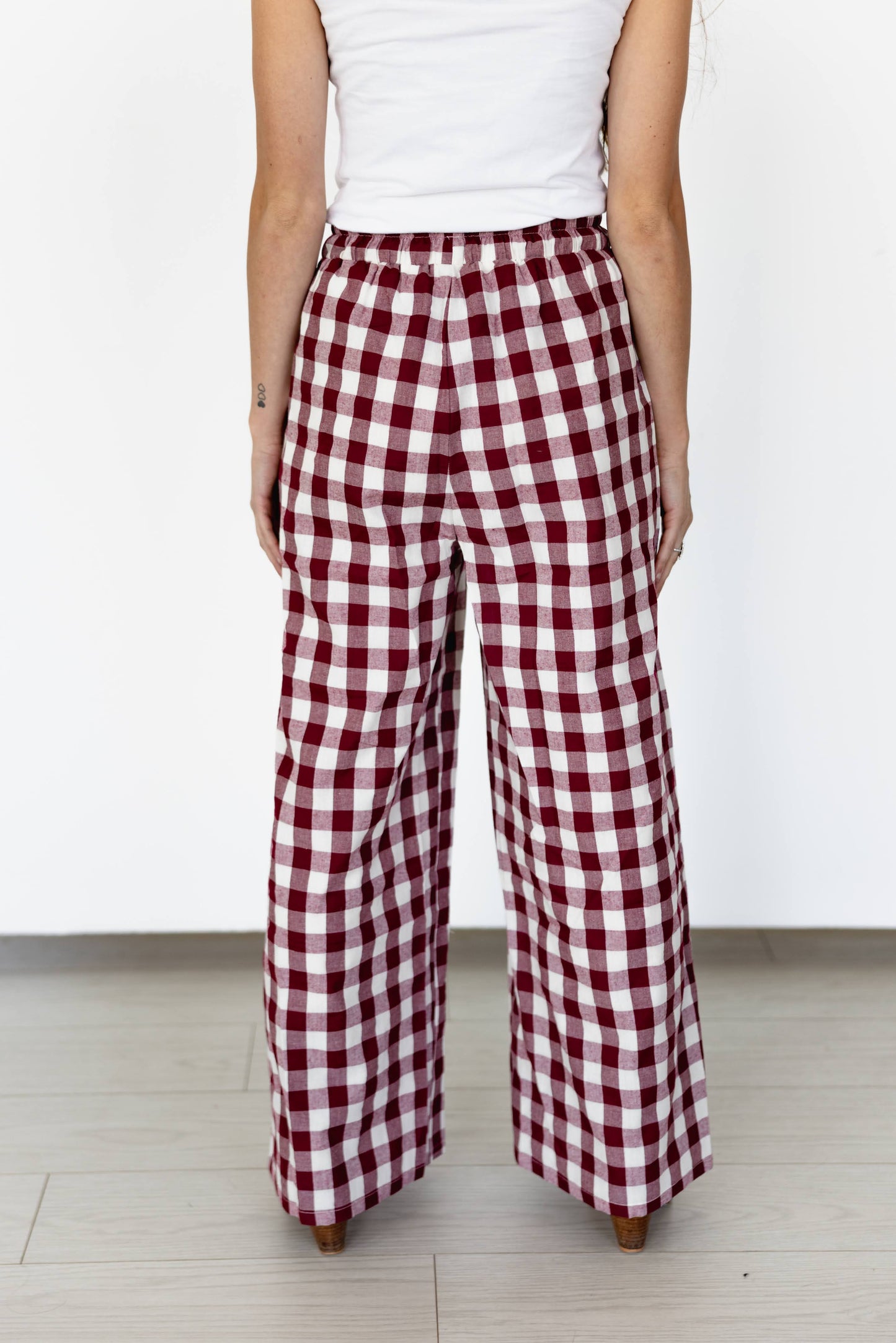 TH2109 MAROON GINGHAM (7 Piece)