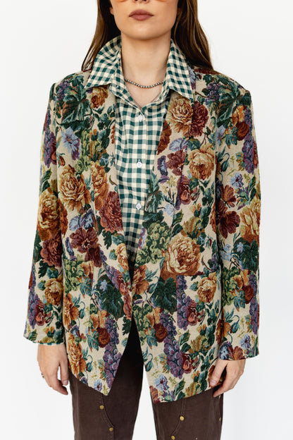 TH38 GREEN GINGHAM  PLAID BUTTON DOWN (7 Piece)