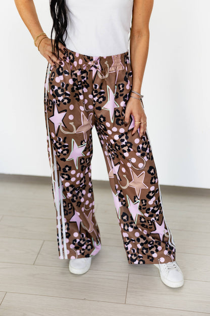 VR57 BROWN STAR HORSESHOE PANTS (OPEN)
