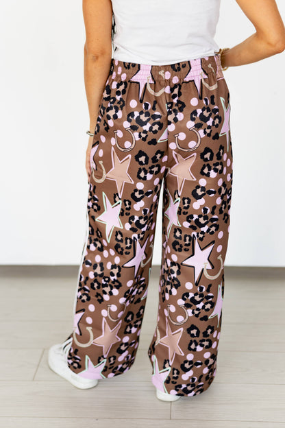 VR57 BROWN STAR HORSESHOE PANTS (OPEN)