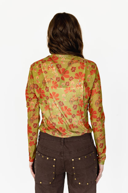 TH1221 OLIVE COWBOY MESH TOP (7 Piece)