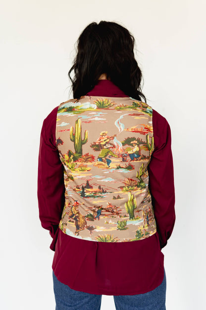 TH160 TAUPE COWBOY VEST (7 Piece)