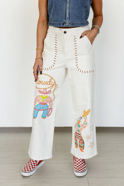 TH245 HOWDY WHITE JEANS (7 Piece)