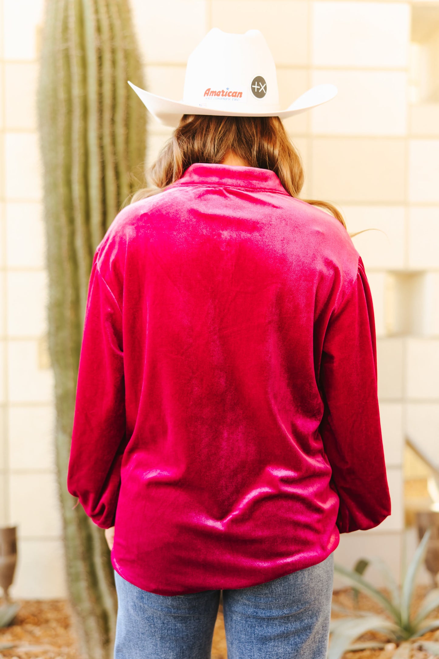 TH2780 S304 PINK VELVET TOP (1 Pieces)