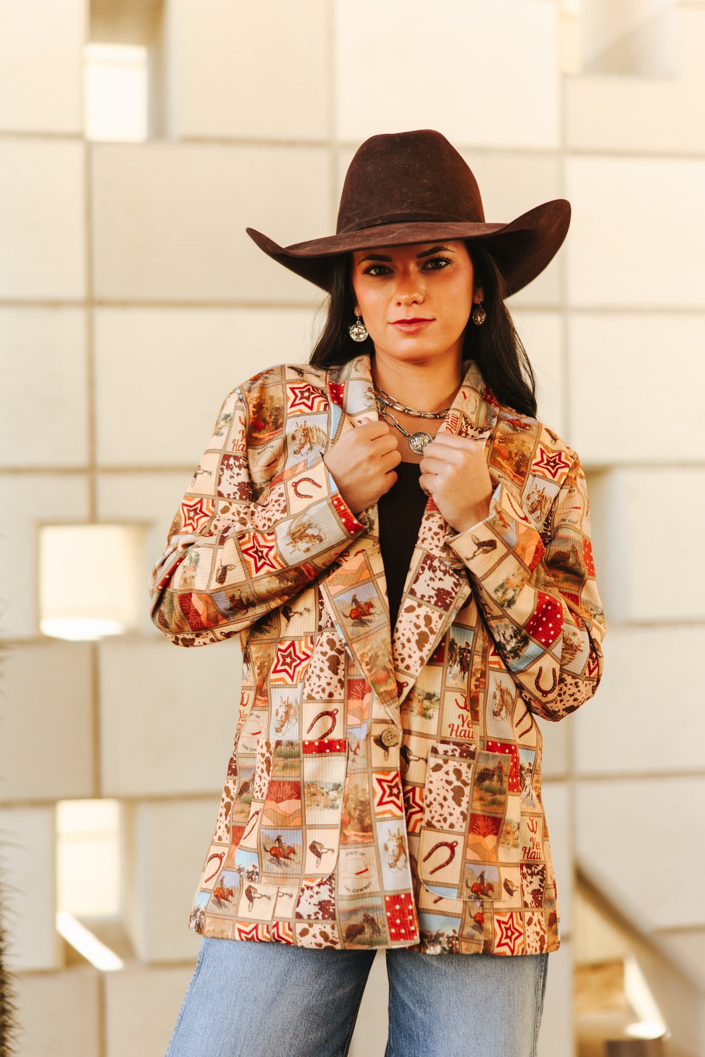 TH1205 WESTERN SQUARE BLAZER (7 Piece)